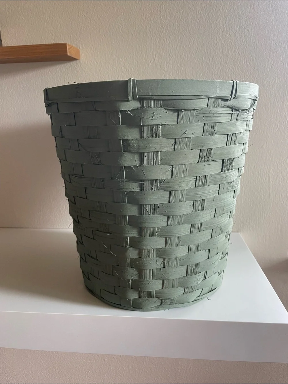 Green Woven Wicker Basket